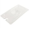 HorecaTraders Plastic GN lid with spoon recess 1/4