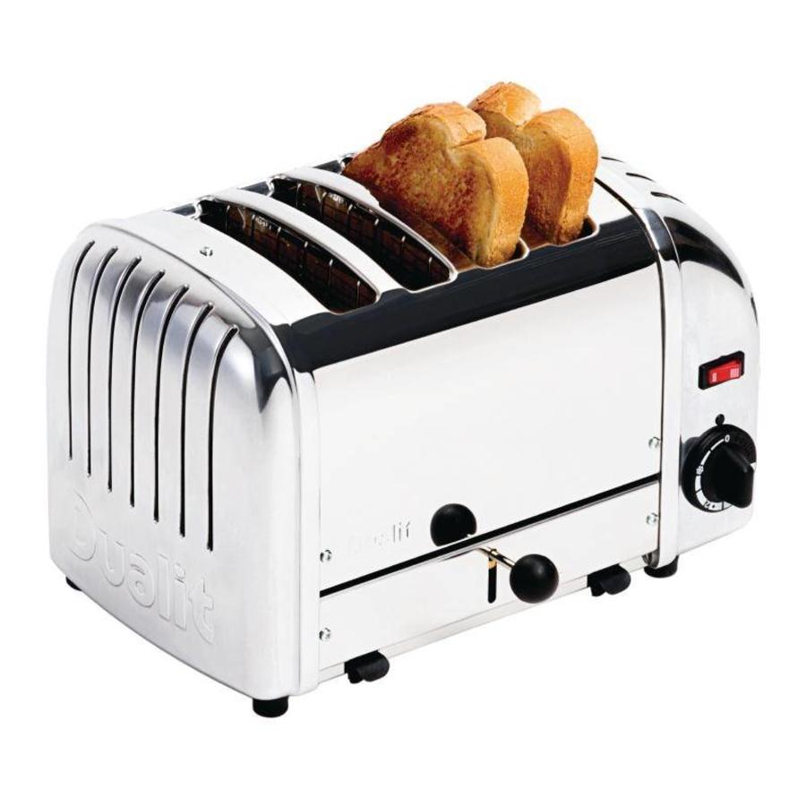 Grille-pain en acier inoxydable | 4 tranches