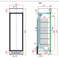 Display Koelkast | Linksdraaiende Glazen Deur | LED Verlichting | Wit