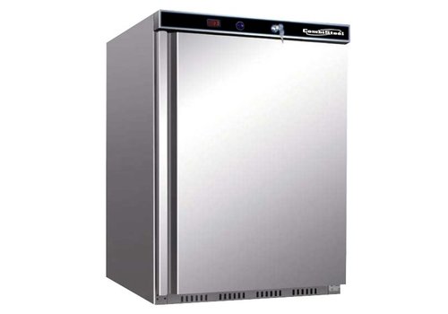 Combisteel Mini réfrigérateur en acier inoxydable | 130 litres | Une étiquette 