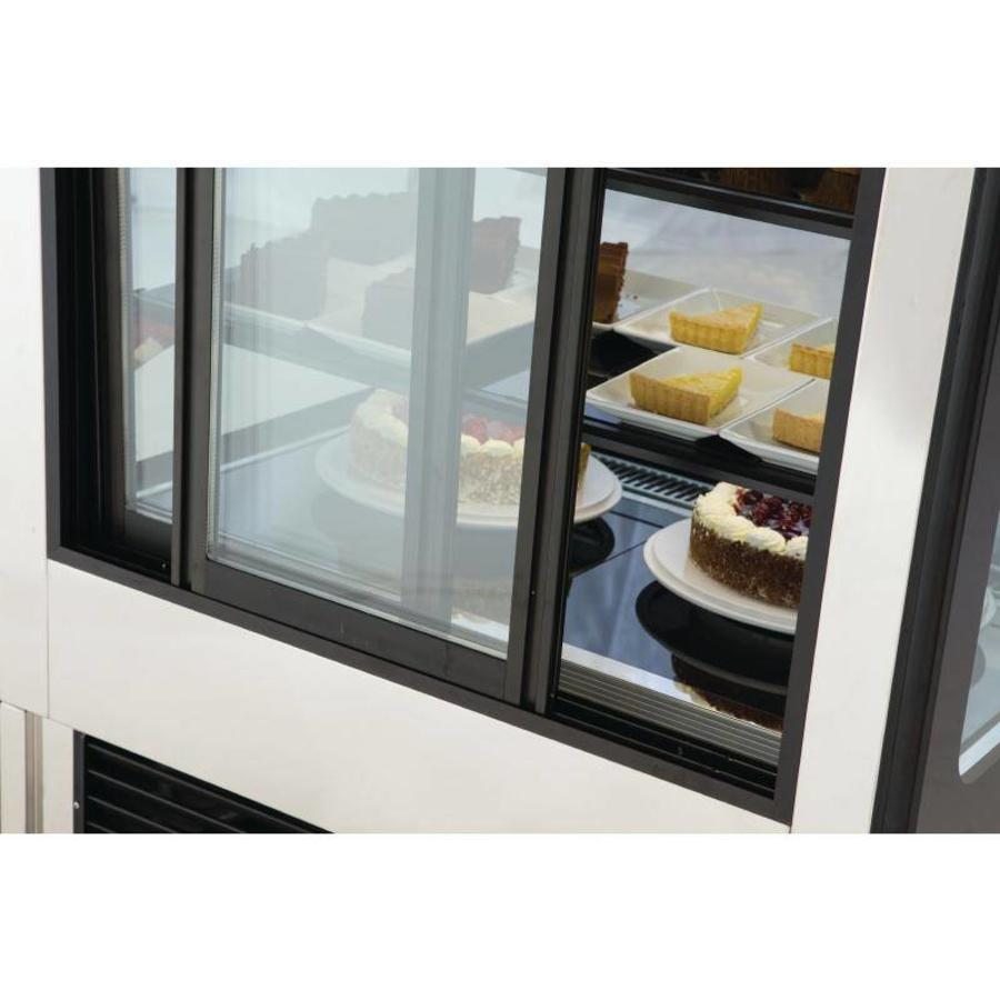 Vitrine réfrigérée multiple | acier inoxydable | 300 litres