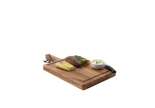  HorecaTraders Planche de steak toscane foncée 