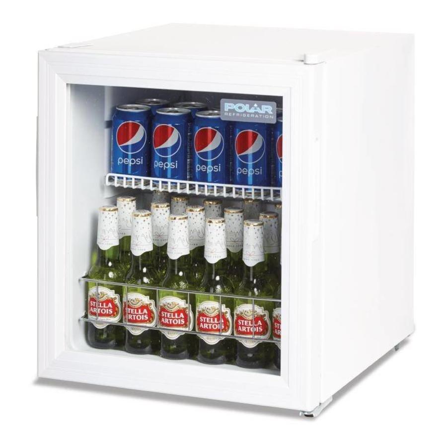 Premium-Minikühlschrank | Weiß | Doppelverglasung | 46 Liter