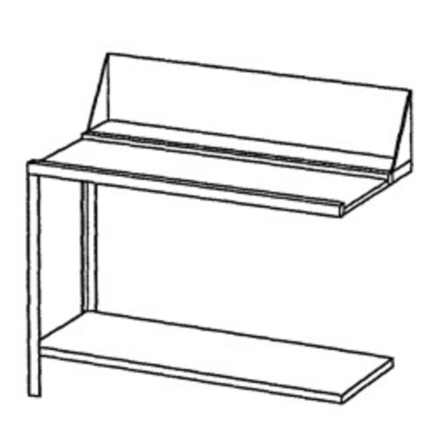 Stainless steel inlet or outlet table left | 120x72x85 cm