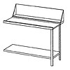 Bartscher Stainless steel inlet or outlet table right | 120x72x85 cm
