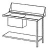 Bartscher Supply table right | Stainless steel | 120x72x85 cm