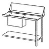 Bartscher Table d'alimentation à droite | Acier inoxydable | 120x72x85 cm