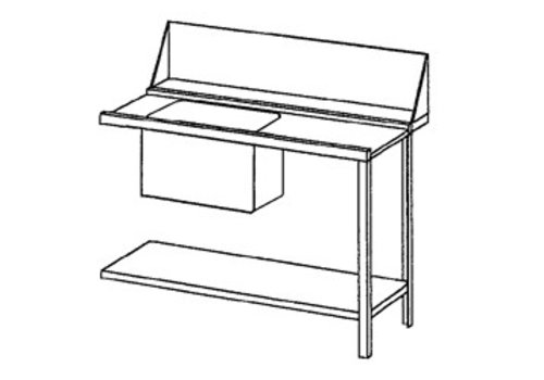  Bartscher Table d'alimentation à droite | Acier inoxydable | 120x72x85 cm 