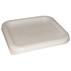 Olympia White Square Lid | 3 Sizes