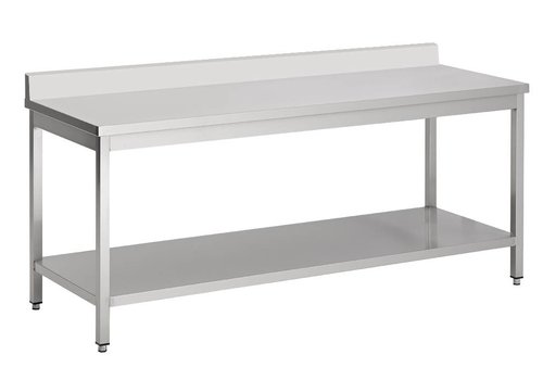  Combisteel Table de travail en acier inoxydable, démontable (D)60cm | 7 formats 