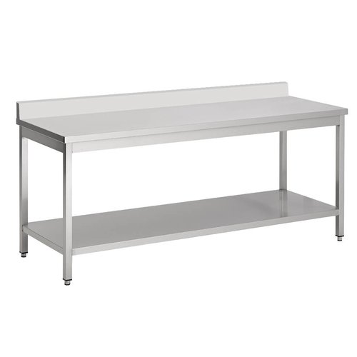  HorecaTraders Werktafel RVS Demontabel (D)70cm | 7 Formaten 