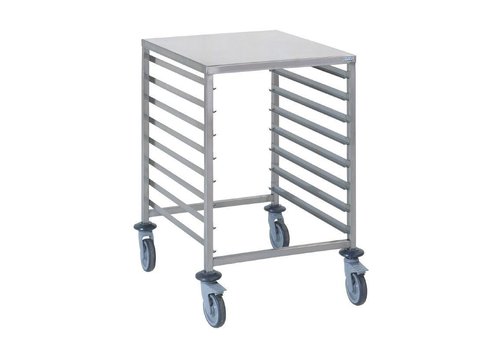  HorecaTraders Chariot à étagères 8 x GN 2/1 | 65 x 53 cm 