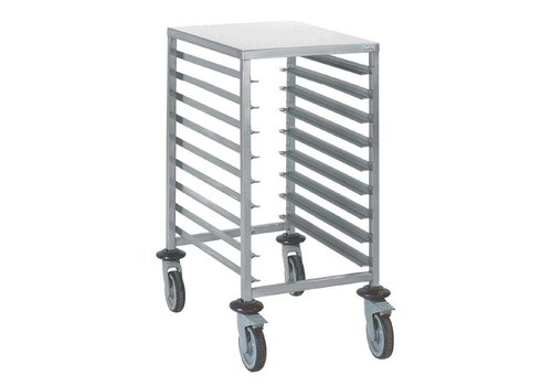  HorecaTraders Chariot à étagères Euronorm 9 niveaux | 60 x 40 cm 