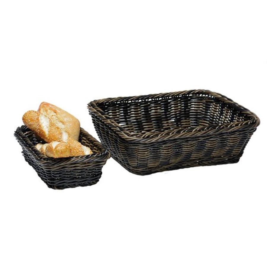 Brood mand zwart voor buffet | 6 formaten