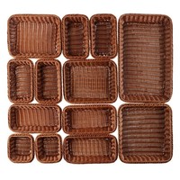 Bread basket brown for buffet | 6 formats