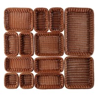 Corbeille à pain marron pour buffet | 6 tailles