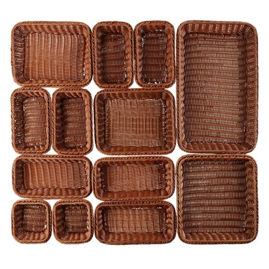 Corbeille à pain marron pour buffet | 6 tailles