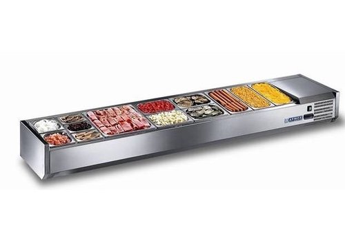  Afinox Display case | Static | Open construction for 4x 1/3 GN containers 