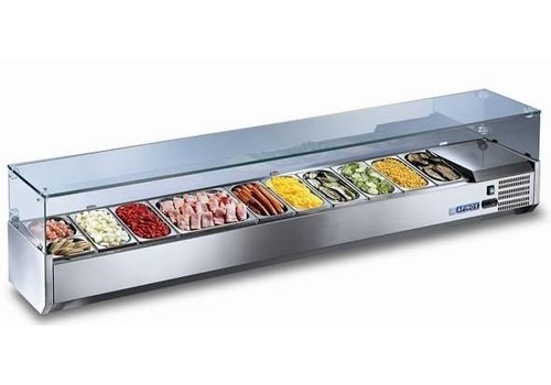  Afinox Refrigerated Design Showcase with Glass | 110x40x43cm 
