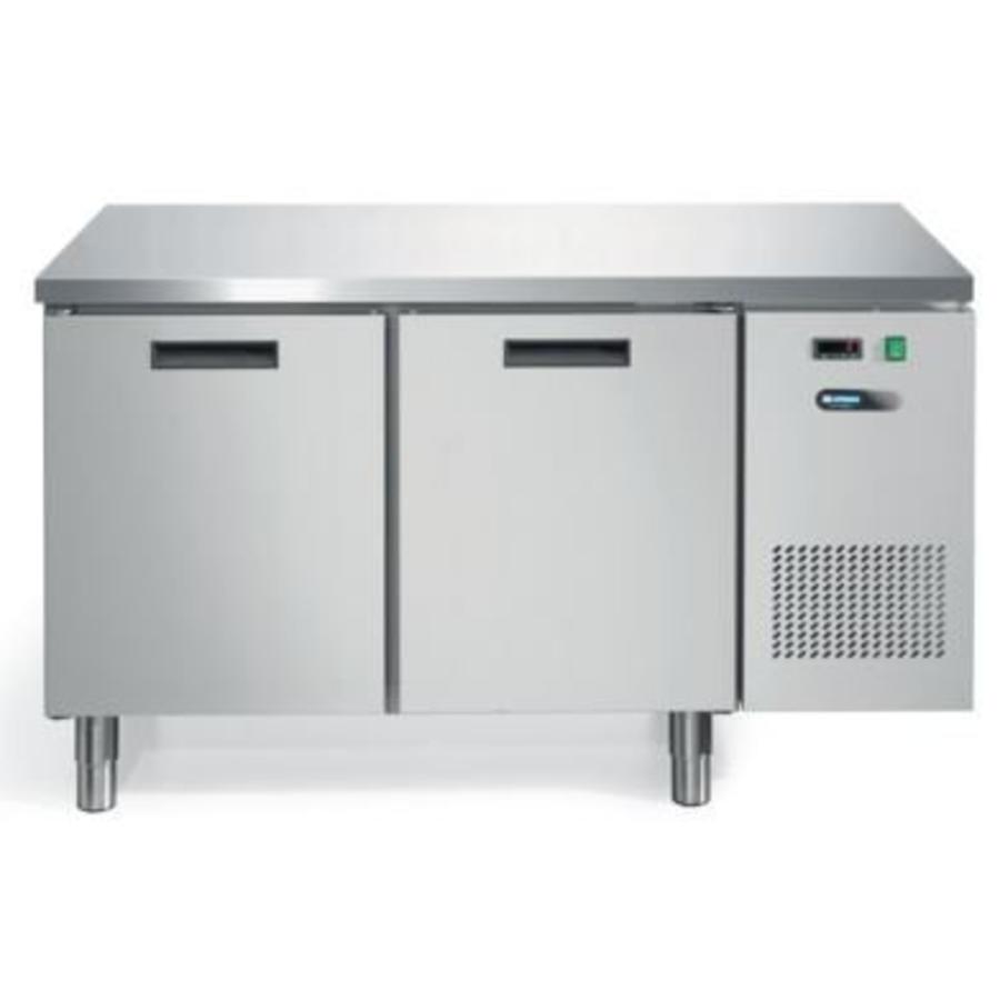 Refrigerated Workbench Forced | Stainless Steel 2 Doors | 140x70x81cm