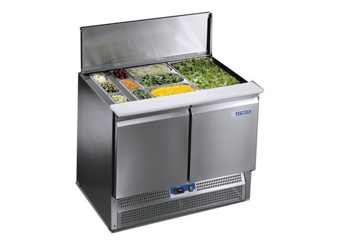  Afinox Établi Saladette avec 2 portes | Qualité supérieure 