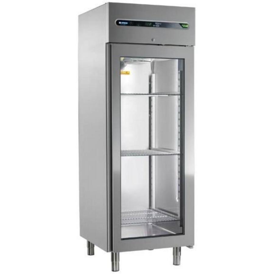 Commercial refrigerator with glass door 700 liters 73x84x209cm