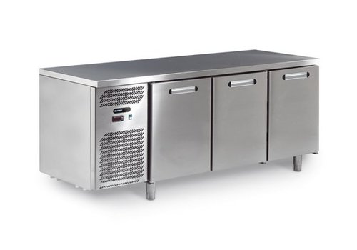  Afinox Établi à refroidissement forcé avec 3 portes en acier inoxydable | 172 x 60 x 85 cm 