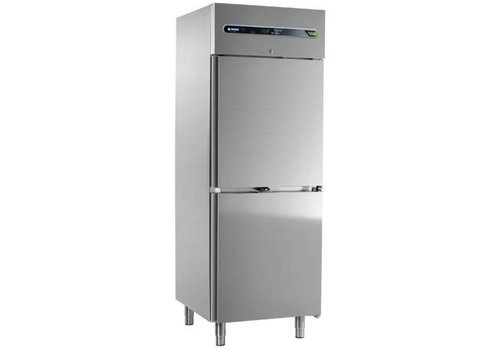  Afinox Réfrigérateur d'accueil avec 2 portes en acier inoxydable 700 litres 73x84x209 cm 