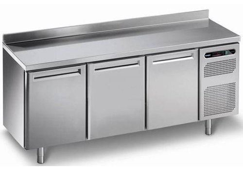  Afinox Établi réfrigéré 3 portes en acier inoxydable | 182 x 70 x 86 cm 