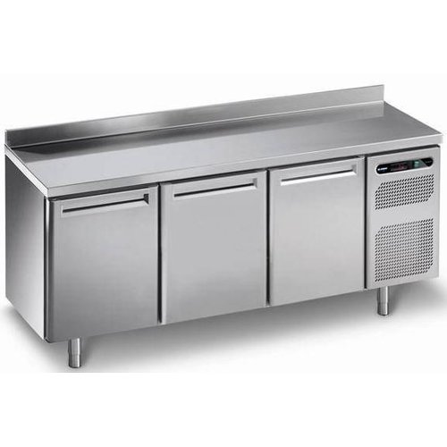  Afinox Refrigerated workbench with 3 doors stainless steel | 182 x 70 x 86 cm 