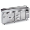Afinox Forced cooling workbench stainless steel with 4 doors | 230x70x90cm