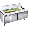 Afinox Saladette froide | 3 portes | 182x71x87 cm