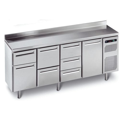  Afinox Forced Freezing Workbench | 4 doors | 230x70x86 cm 