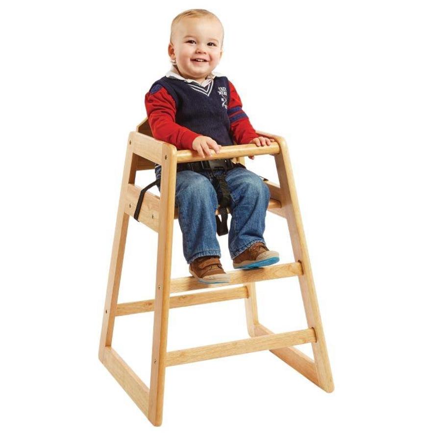 Hospitality High Chair Natural - STACKABLE