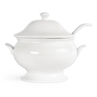 Marmite à soupe en porcelaine blanche 2,5 litres