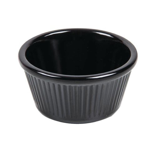  HorecaTraders Zwarte ramekin schaal | 2 Formaten 