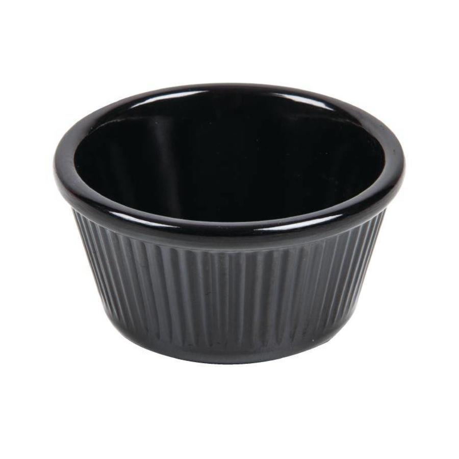 Zwarte ramekin schaal | 2 Formaten