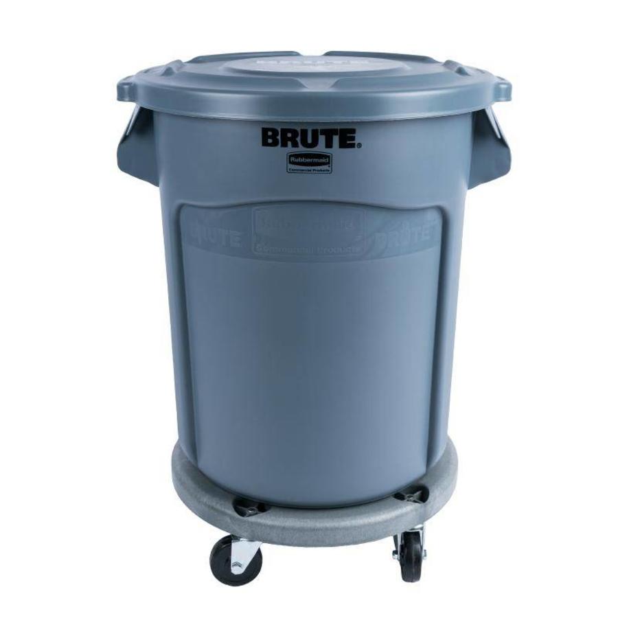 Round Waste Container Grey | 3 Dimensions