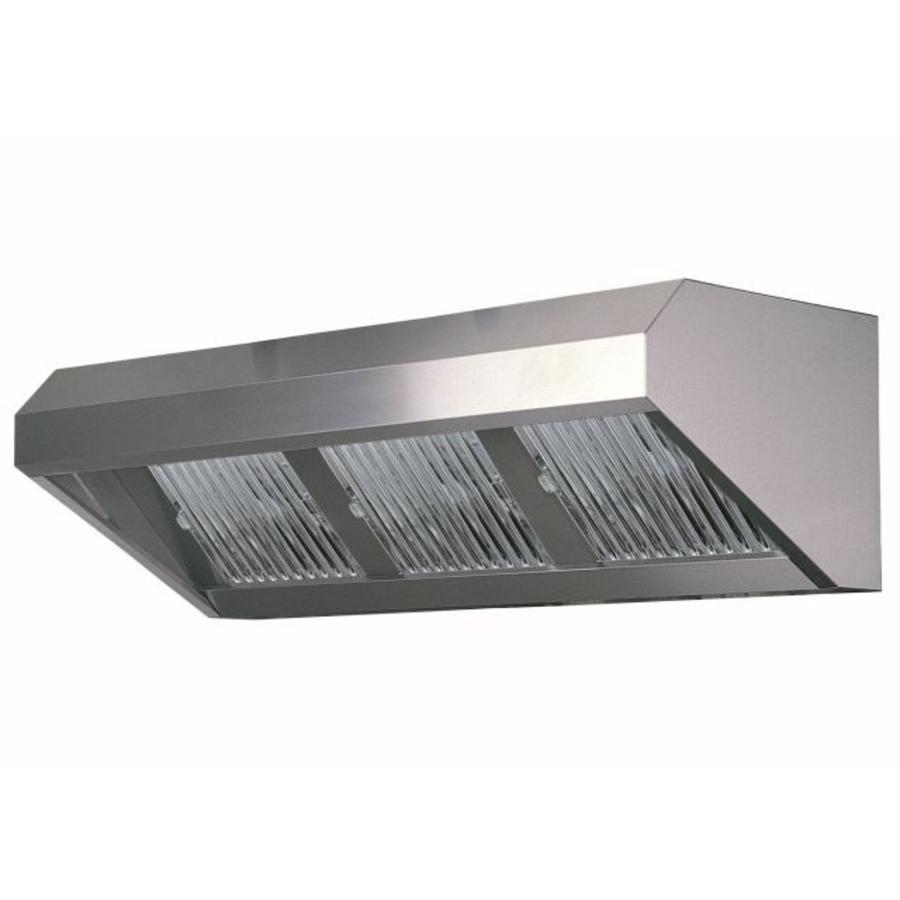Grand extracteur en acier inoxydable sans moteur | 400x80x60cm