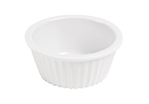  HorecaTraders Ribbed Ramekins White | 3 Sizes 