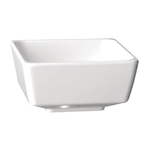  HorecaTraders Melamine square bowl white | 5 sizes 