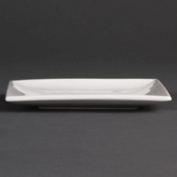 Square dish plate white 14 cm (pieces 12)