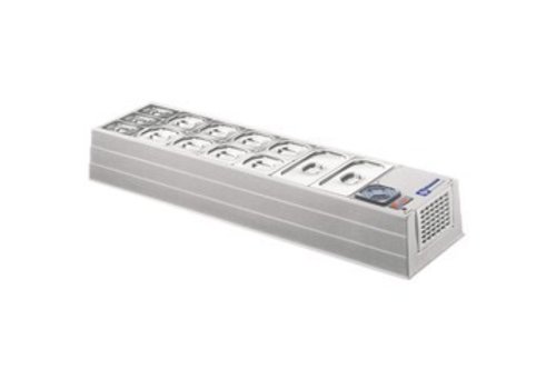  HorecaTraders Display case Refrigerated | Without glass | 14 x 1/6 GN 