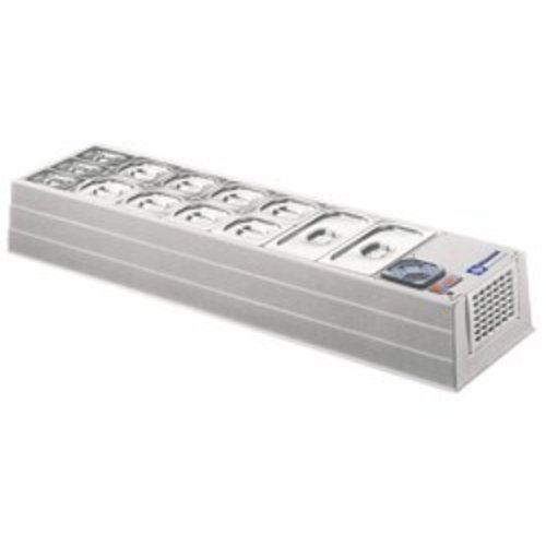  HorecaTraders Display case Refrigerated | Without glass | 14 x 1/6 GN 