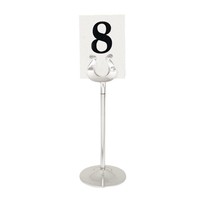 Porte-numéro de table en acier inoxydable | 4 formats