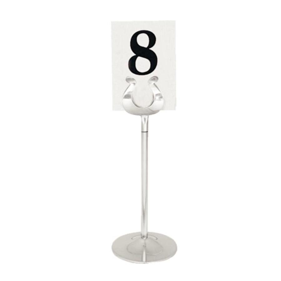 Porte-numéro de table en acier inoxydable | 4 formats
