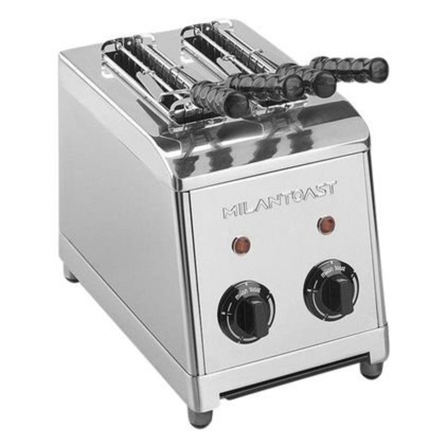 Sandwichmaker aus Edelstahl, 2 Zangen