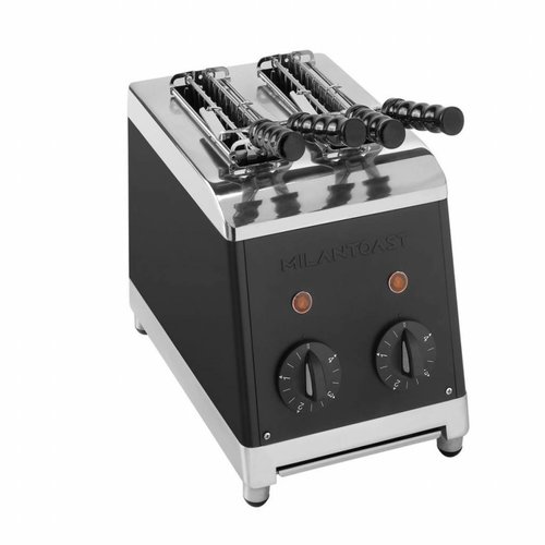  Milan Toast Tosti maker met 2 sneden | zwart 