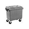 HorecaTraders Conteneur à déchets en plastique gris | 2 formats