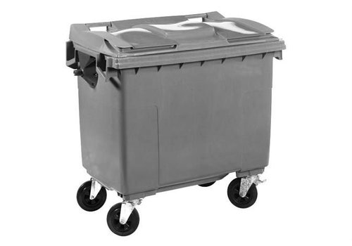  HorecaTraders Conteneur à déchets en plastique gris | 2 formats 